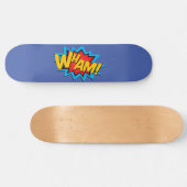 Skateboard - Wham! Mittelblau (Horizontal)
