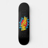 Skateboard - Wham! Schwarz (Vorderseite)