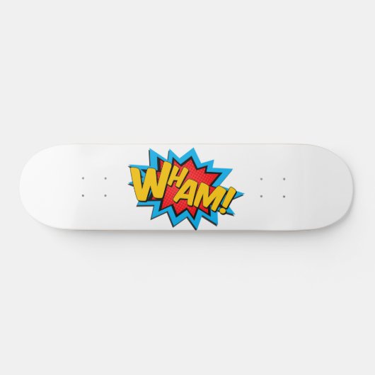 Skateboard - Wham! Weiß (Horizontal)