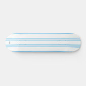 Skateboard White and Blue StripeHAMbWG (Horizontal)