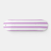 Skateboard White and Violet Stripe HAMbWG (Horizontal)