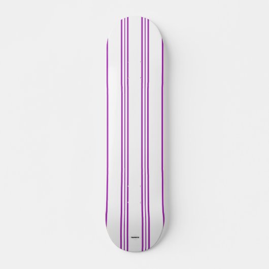 Skateboard White and Violet Stripe HAMbWG (Vorne)
