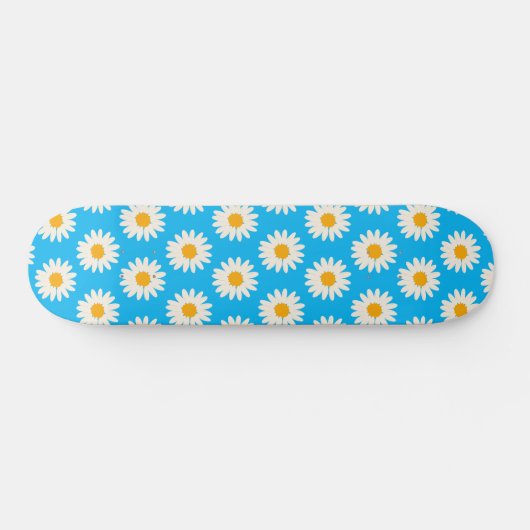 Skateboard "White Daisy Blume" (Horizontal)