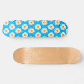 Skateboard "White Daisy Blume" (Horizontal)