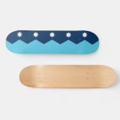 Skateboard with flag of Minnesota, USA (Horizontal)