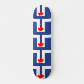 Skateboard with flag of Toronto, Canada (Vorne)