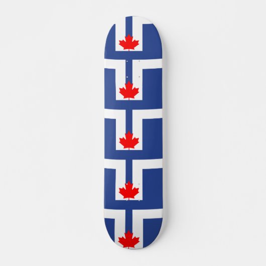 Skateboard with flag of Toronto, Canada (Vorne)