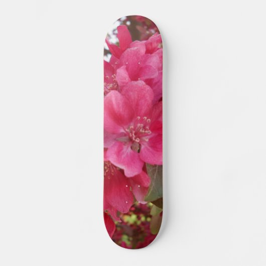 Skateboard zur Frühjahrszeit Blume (Vorderseite)