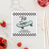 Skateboard Zwei Krasse 2. Geburtstag Serviette (Beispiel)