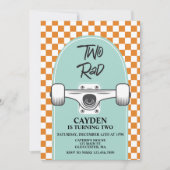 Skateboard - Zwei Krasse Einladung zum Geburtstag (Vorderseite)