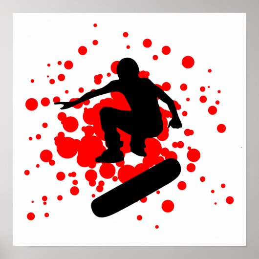 Skateboardblasen Poster (Vorne)