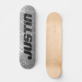 Skateboarddeck aus personalisiertem Stahlblech (Vorderseite)