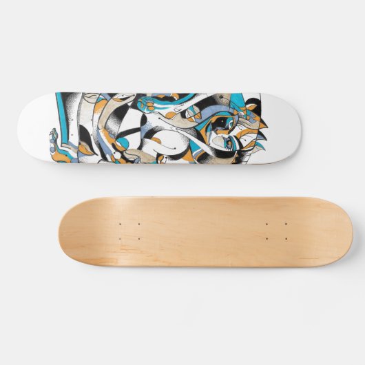 Skateboarddeck "Blue Joker" (Horizontal)