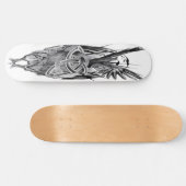 Skateboarddeck Triquetra crow (Horizontal)