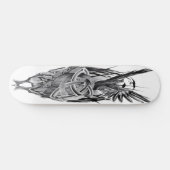 Skateboarddeck Triquetra crow (Horizontal)