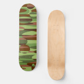 Skateboarddecke mit grünen und braunen Scherben Skateboard (Vorderseite)