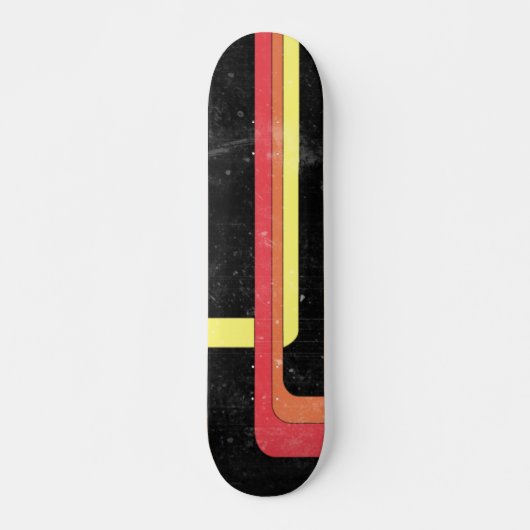 Skateboarddesign im Retro-Stil der 70er Jahre Skateboard (Vorne)