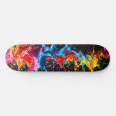 Skateboarddesign von Rainbow Neon Paint Splash Skateboard (Horizontal)