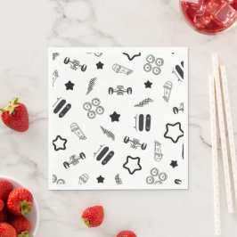 Skateboarddesigns und -elemente - Napkin Serviette