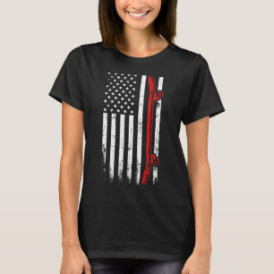 Skateboarden Amerikanische Flagge - 4. Juli Skateb T-Shirt
