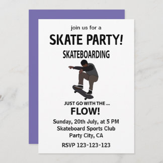 Skateboarden gehen einfach mit dem Flow-Skateboard Einladung