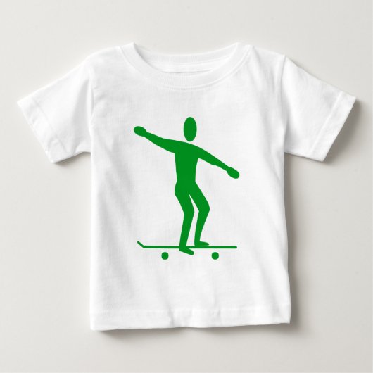 Skateboarden - grün baby t-shirt (Vorderseite)