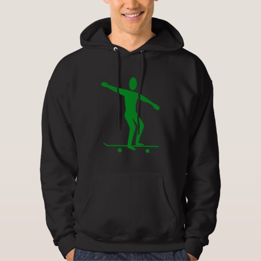Skateboarden - grün hoodie (Vorderseite)