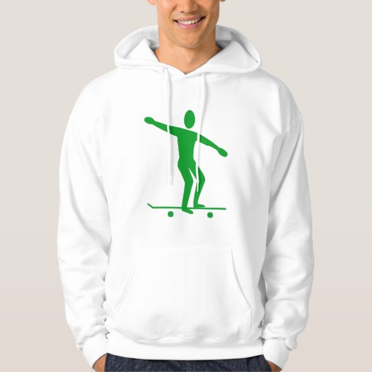Skateboarden - grün hoodie (Vorderseite)