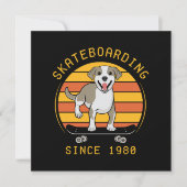 Skateboarden seit 1980 einladung (Vorderseite)