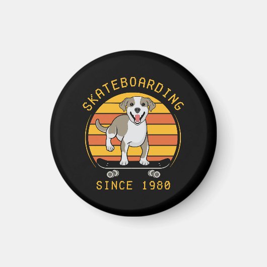 Skateboarden seit 1980 magnet (Vorne)