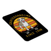 Skateboarden seit 1980 magnet (Rechte Seite)
