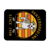 Skateboarden seit 1980 magnet (Horizontal)