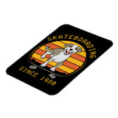 Skateboarden seit 1980 magnet (Linke Seite)