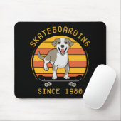 Skateboarden seit 1980 mousepad (Mit Mouse)