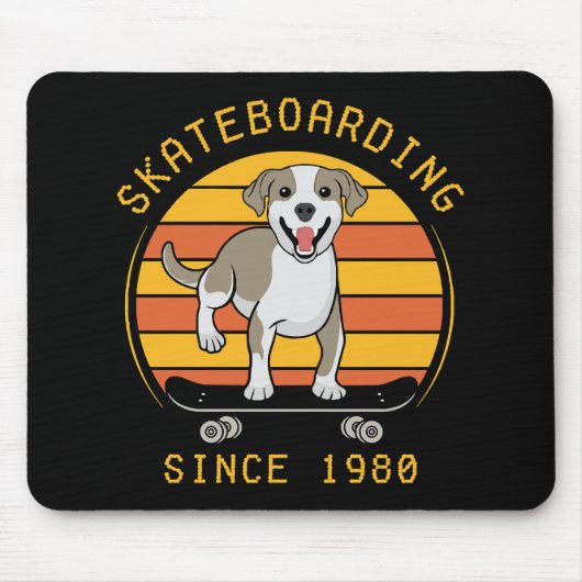Skateboarden seit 1980 mousepad (Vorne)