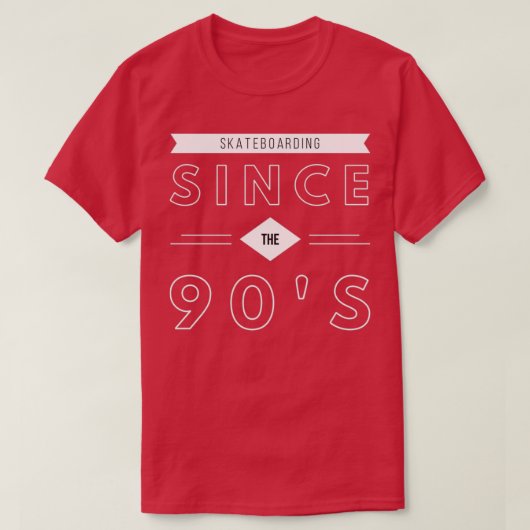 Skateboarden seit den 90er Jahren T-Shirt (Design vorne)