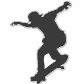 Skateboarden, Skateboard, Vinyl-Aufkleber nach Maß Aufkleber (Vorderseite)