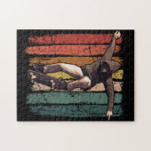 Skateboarden - Vintage Retro-Skateboarder Puzzle (Horizontal)