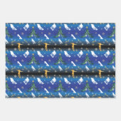 Skateboarden Weihnachtsbaum Skateboarder Geschenkpapier Set (Vorderseite 3)