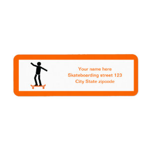 Skateboarder auf seinem Skateboard