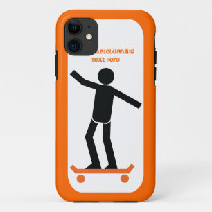 Skateboarder auf seinem Skateboard iPhone 11 Hülle