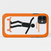 Skateboarder auf seinem Skateboard Case-Mate iPhone Hülle (Rückseite (Horizontal))