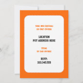 Skateboarder auf seinem Skateboard Einladung (Rückseite)