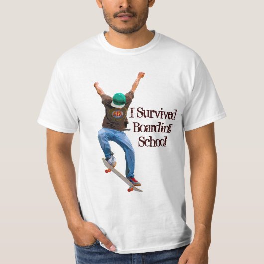 Skateboarder Boarding School Funny Street Shirt (Vorderseite)