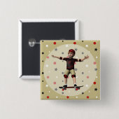 Skateboarder Button (Vorne & Hinten)