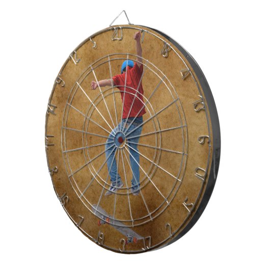 Skateboarder erhalten etwas Air Action Street Kulc Dartscheibe (Vorderseite rechts)