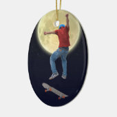 Skateboarder erhalten etwas Air Action Street Kulc Keramikornament (Links)