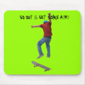 Skateboarder erhalten etwas Air Action Street Kulc Mousepad (Vorne)