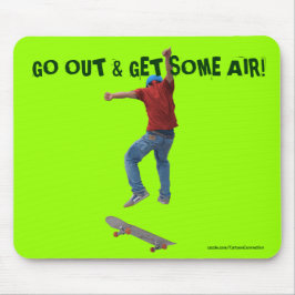 Skateboarder erhalten etwas Air Action Street Kulc Mousepad