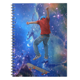 Skateboarder erhalten etwas Air Action Street Kulc Notizblock